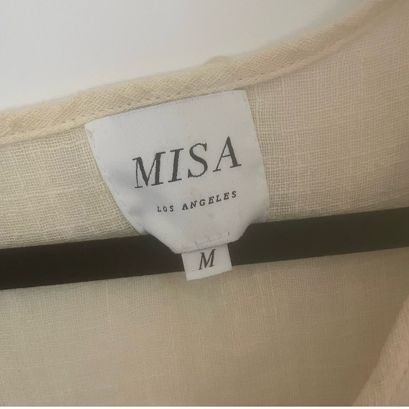 Misa Cream Ruffled Dress - Picture 2 of 2